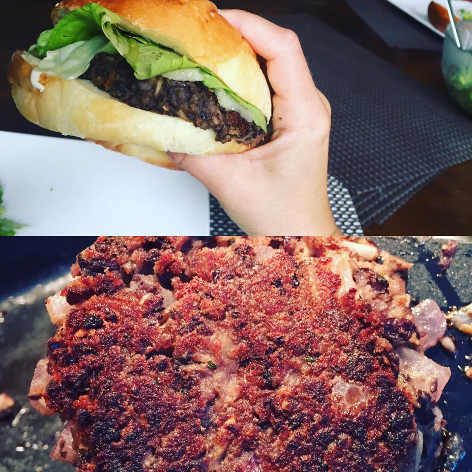 Black Bean & Mushroom Burgers