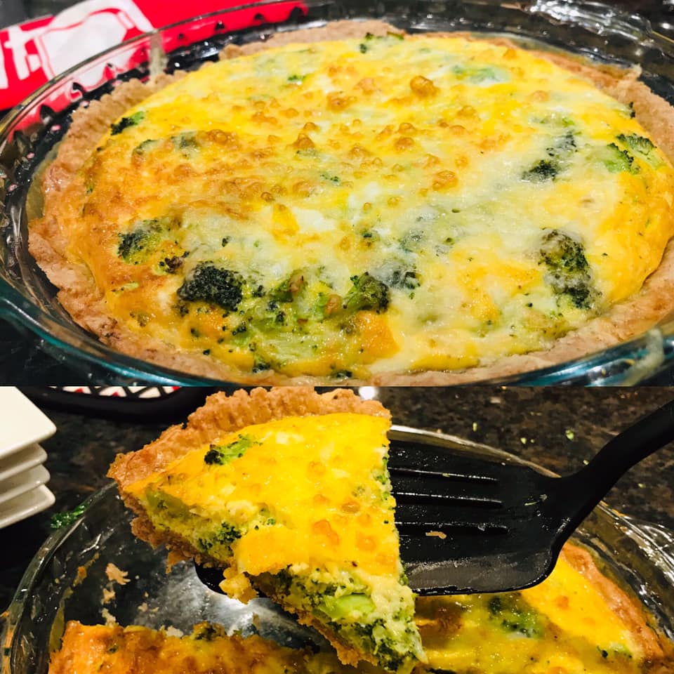 Broccoli Quiche With Cheese