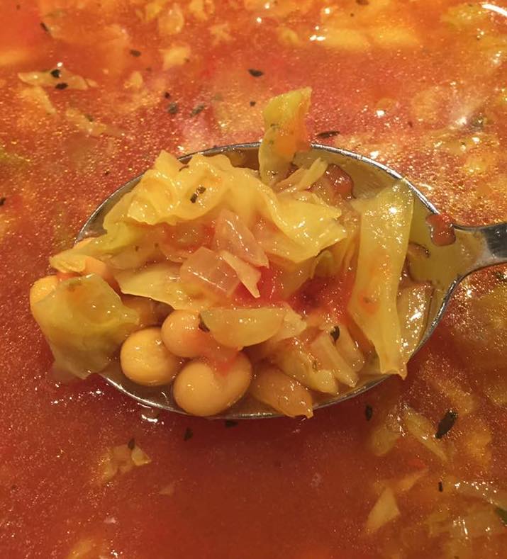Cabbage & White Bean Soup