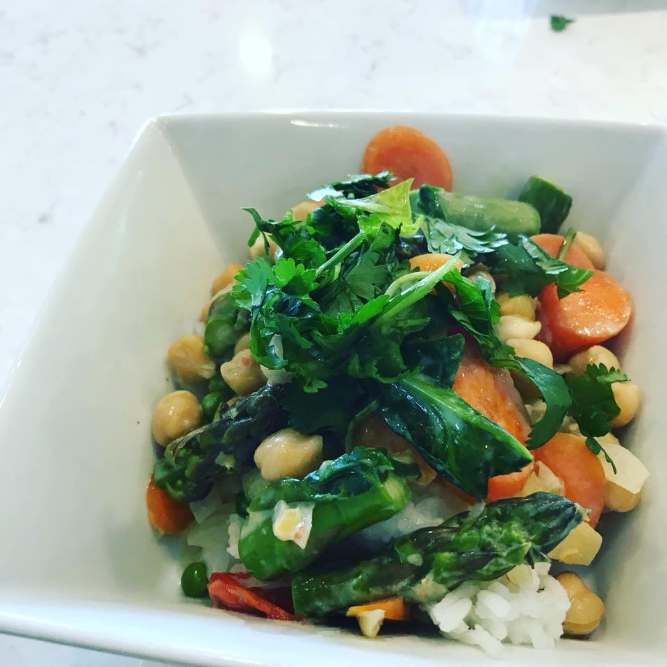 Green Curry With Spring Veggies
