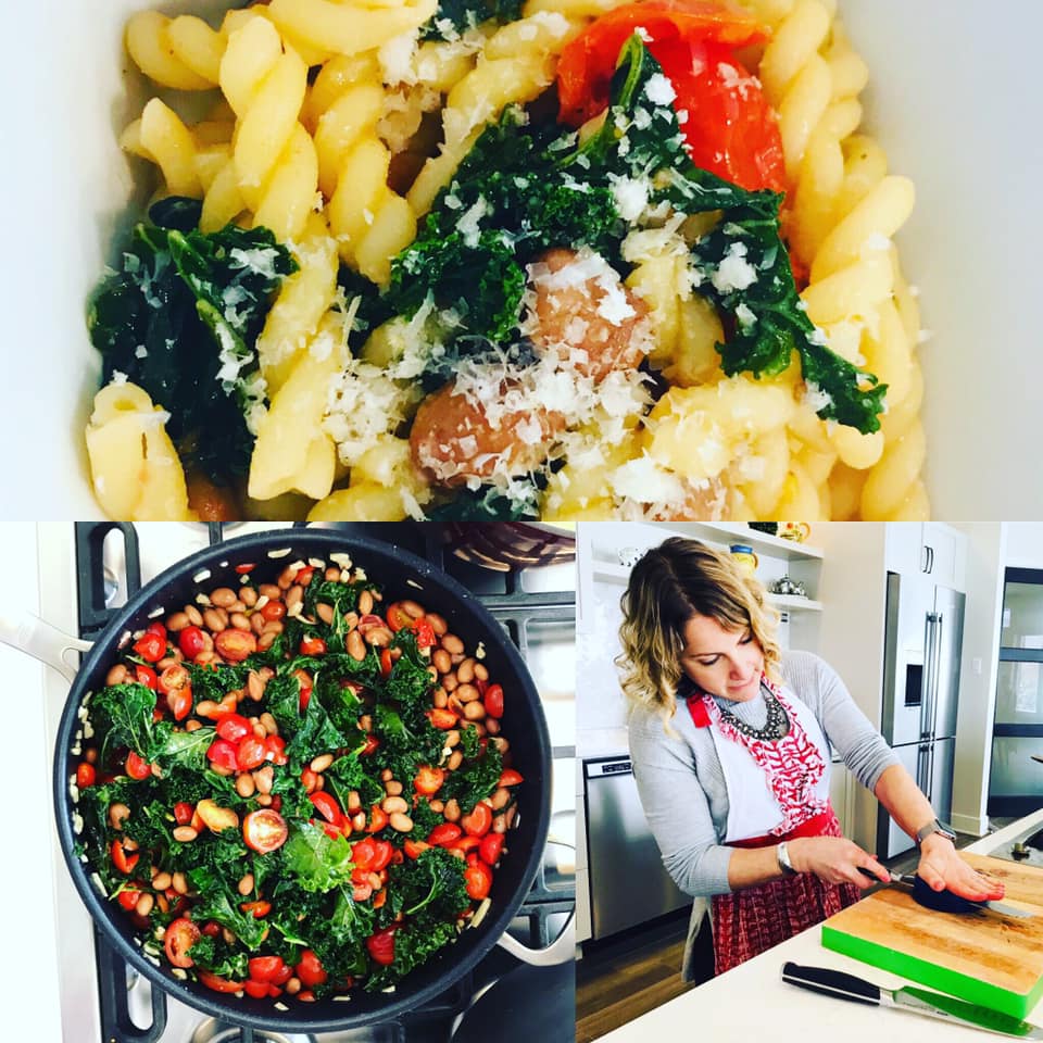 Kale and Romano Bean Pasta