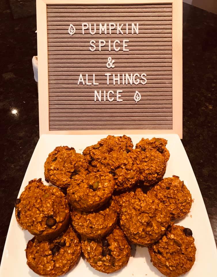 Pumpkin Oatmeal Muffins
