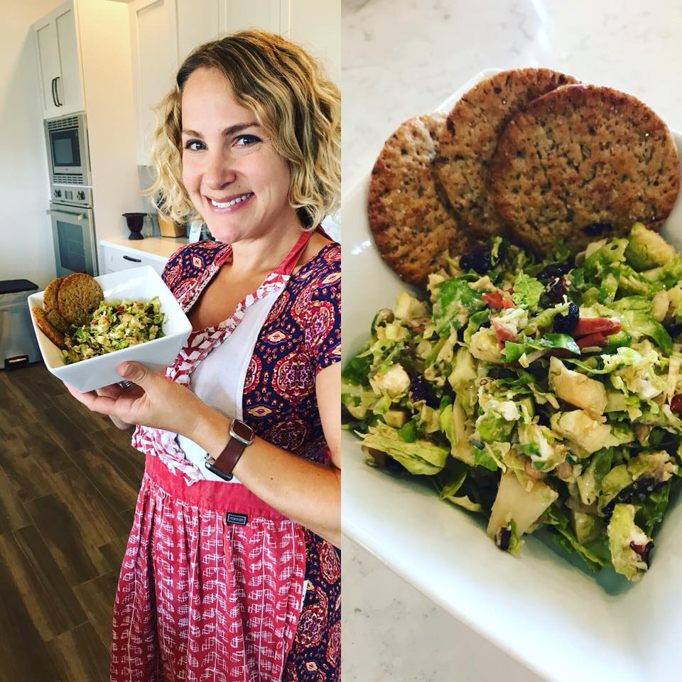 Shredded Brussels Sprouts Autumn Salad
