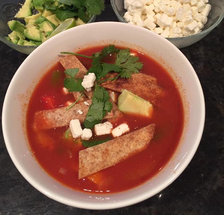 Vegetarian Tortilla Soup