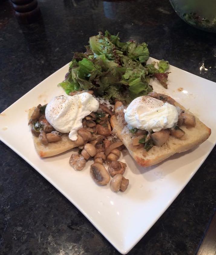 Wild Mushroom & Poached Egg Ciabatta
